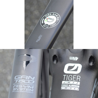 ピナレロ GAN 105コンポ カーボンフレーム 2019年 マットブラック サイクリング 弱虫ペダル 鳴子章吉　自転車 (0220316606)