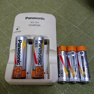 電池充電器+ニッケル水素電池(オマケ)