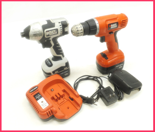 [K1117K] BLACK＆DECKER コードレスインパクトドライバ NM12 ドリルドライバー EPC12 ブラック＆デッカー 動作品 電動工具 大工道具