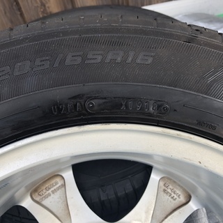 ＢＬＯＲＵＳ　ＪＵＮＥＳ16インチアルミ　５穴　PCD100/114.3　ＧＯＯＤＹＥＡＲ低燃費タイヤ　205/65Ｒ16　エスティマ等に タイヤ付 BALMINUM S5 6.5J 16インチ PCD114.3 5穴 +38 ハブ73
