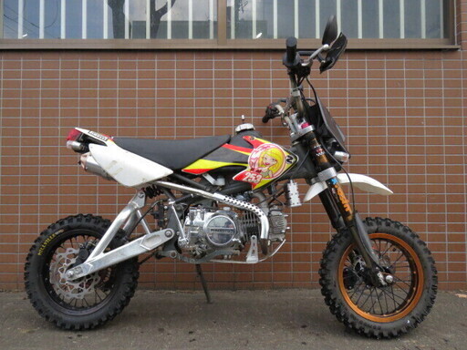 MINIMOTO ミニモト 125cc 13.9km ホワイト 中国製キットバイク 実動! 原付二種 バイク 札幌発