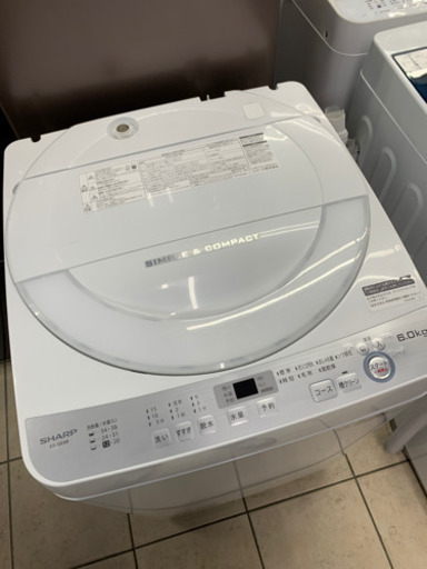 SHARP シャープ ES-GE6B 6.0kg 2018年製 洗濯機