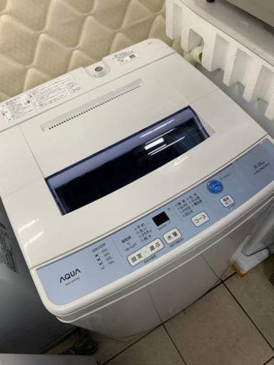 AQUA AQW-S60F 6.0kg 2017年製 洗濯機