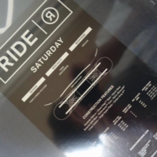 スノボ　今期モデル　ride SATUDAY 未使用品とおまけ