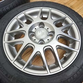 社外アルミ付き ミシュラン X-ICEスタッドレスタイヤ155/65R14⑬