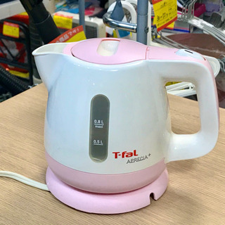 【美品】T-fal APRECLA+ 電気ケトル ピンク×ホワイ...