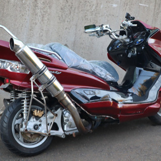 【YAMAHA マジェスティ】プロジェクターライト！！スピーカー、アンプ新品！！