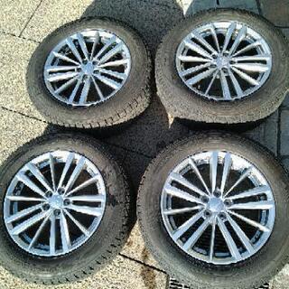 配送 スバル純正ホイール＆225/60 R17ダンロップスタッドレスタイヤ 