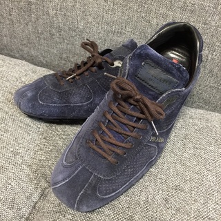 PRADA プラダスポーツ プラスポ ランニングシュー ズ ネイビー 