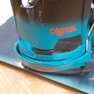 BURTON/バートン スノーボード PROCESS/プロセス 155cm FLYING V FCS ビンディング付き CARTEL ブラック×エメラルドグリーン系 フライング  ☆ PayPay(ペイペイ)決済可能 ☆ 札幌市 清田区 平岡