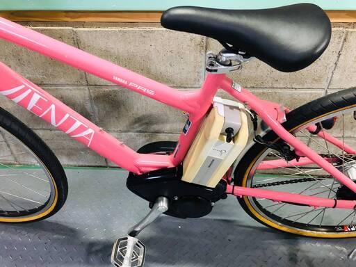 電動自転車 ヤマハ PASビエンタ 26インチ ピンク 大容量バッテリー8ah 