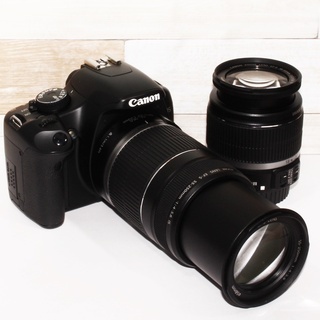 ★超極上美品＆スマホ転送★キャノン kiss x2 手振れ補正付ダブルレンズキット★
