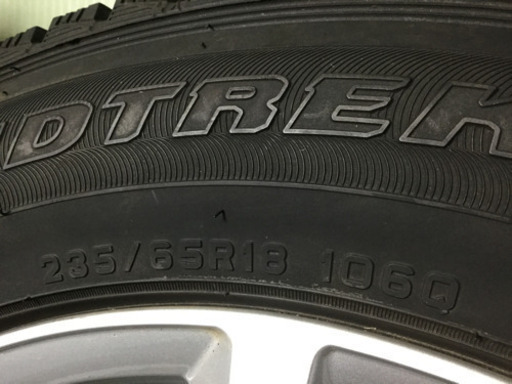 中古　スタッドレス　235/65R18   DUNLOP　GRANDT REK  SJ7   アルミホイール 付き　４本