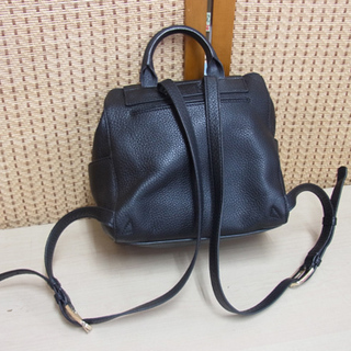 トリーバーチ レザー バックパック ミニ リュック 黒 南12条店