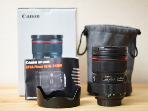 最終値下げ canon 24-70 2.8 L Ⅱ USM 美品 箱付き キヤノン