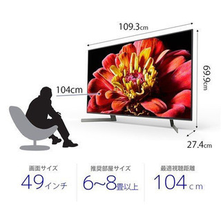 ｢値下げ再投稿｣SONY49型4Kテレビ 激安値下げ【新品同様】SONY BRAVIA 4Kテレビ49型 【公式通販】