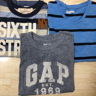 新品Tシャツ 3枚 GAPkids 1枚500円　120〜130
