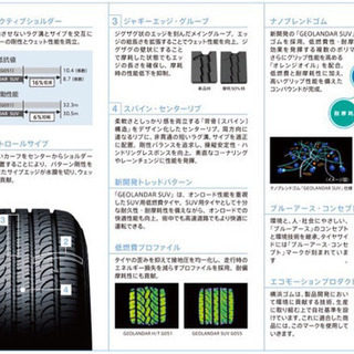 タイヤ 17インチ 純正 YOKOHAMA ジオランダー suv 225/65r17 新車外し