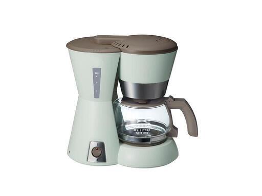 新品BRUNO ブルーノ 4カップコーヒーメーカー グリーン メッシュフィルター