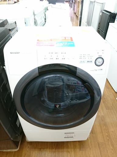 SHARP　ドラム式洗濯乾燥機　ES-S7B-WL　2017年製　【トレファク　川越店】