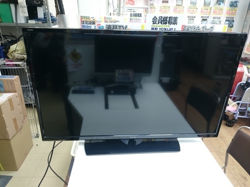 (売約済）シャープ　40型液晶TV　2017年製　高く買取るゾウ中間店