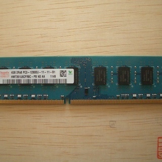 デスクトップPC用メモリ　DDR3 PC3-12800U 4GB