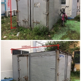 トラックのアルミコンテナ　現物確認できます！ トラックのアルミコンテナ 現物確認できます！