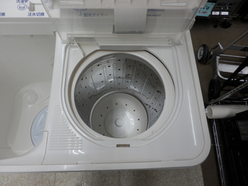 PayPay対応 アクア AQUA 二槽式洗濯機 AQW-N451 2018年製 4.5kg ステンレス槽 白 ホワイト　札幌市西区西野