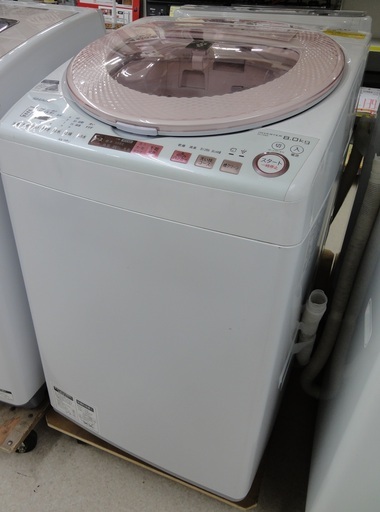 SHARP/シャープ 8.0kg 洗濯機 2017年製 ピンク ES-TX8A【ユーズドユーズ名古屋天白店】