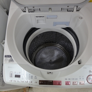 SHARP/シャープ 8.0kg 洗濯機 2017年製 ピンク ES-TX8A【ユーズド 