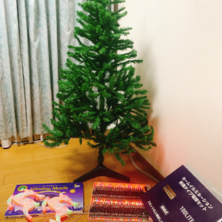 クリスマスツリー(150cm)&イルミネーション&クリスマス飾り