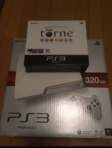 日本限定モデル】 PS3(CECH-2500B LW)+torne+縦置きスタンド PS3