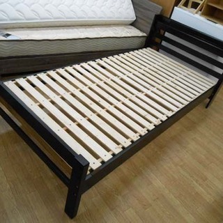 シングルベッド 木製フレームのみ ロングサイズ(215cm) ブ...