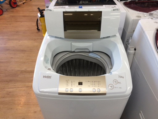 Haierの簡易乾燥機能付洗濯機です！