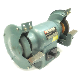 [K1120B] 日立工機 150mm 卓上グラインダ GT15 未使用砥石3点付 動作品 電動工具 大工道具