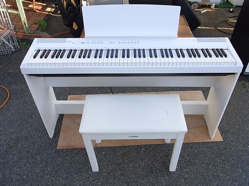 2014年 YAMAHA 電子ピアノ P-105 88鍵 3本ペダル イス付 | monsterdog