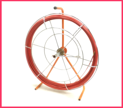 [K1121A] ケーブルリール 5mm x 100m 通線 入線工具 電設工事 電気工事 配電 呼線