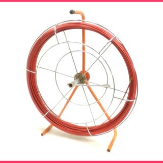 K1121A] ケーブルリール 5mm x 100m 通線 入線工具 電設工事 電気工事 