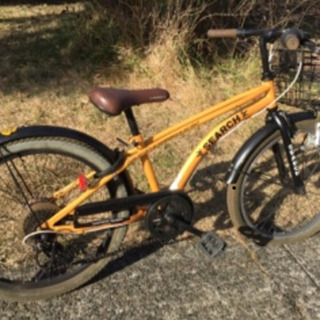 ローチャリ風自転車 クルーズ ローライダー自転車 ライムグリーン ローチャリ ビーチ