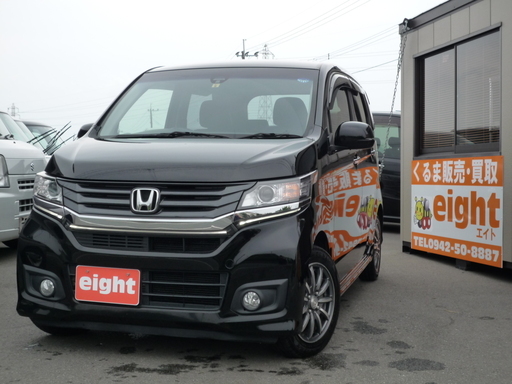 26年n Wgnカスタム Gターボパッケージ 走行10 1万ｋｍケンウッド8インチナビ フルセグ Bカメラ ハーフレザー 九州 福岡 佐賀 Eight 羽犬塚のn Wgnの中古車 ジモティー