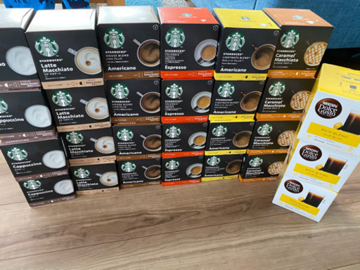 値下げ　一箱500円以下✨旭川市内配達可能‼️ドルチェグスト　スターバックス　全種類、