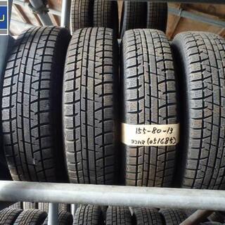 スタッドレスタイヤ　4本セット　13インチ　155/80R13　...