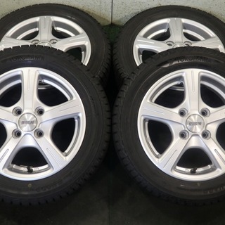 4891◆リバーラインSR-5 13インチ　軽カー用’16製 溝あり冬タイヤ155/65R13付 4本セット 4891◇リバーラインSR-5 13インチ 軽カー用'16製 溝あり冬