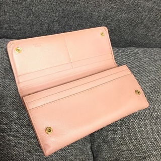 PRADA プラダ ピンク サフィアーノレザー 長財布