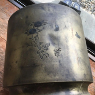 骨董品！古民具  真鍮製の火鉢