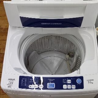 安心の6ヶ月保証つき【トレジャーファクトリー入間店】AQUAの7.0kg全自動