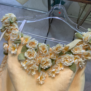 カクテルドレス♡黄色花