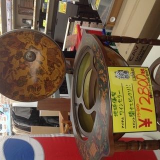 収納家具 【お宝創庫リユース館中村店】地球儀型ワインセラー