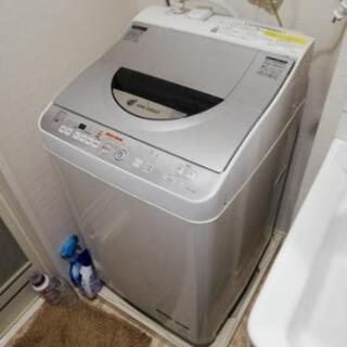 【無料】SHARP　洗濯機　乾燥機付　ion coat