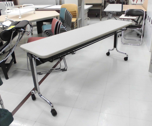 オカムラ 会議テーブル スタックテーブル 長机 折りたたみデスク デスク 長テーブル 幅180cm 苫小牧西店